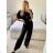Women's long pants and strappy top set (S/M ONE SIZE) ITALIAN FASHION IMPSH23L32589