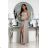 Women's strapless tulle party dress (S/M/L ONE SIZE) ITALIAN FASHION IM923001 light purple 38