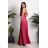 Women's strapless tulle party dress (S/M/L ONE SIZE) ITALIAN FASHION IM923001 light purple 38