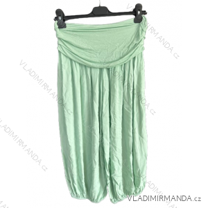 Kalhoty aladinky harémky 3/4 krátké dámské (S/M ONE SIZE) ITALSKÁ MÓDA IMD21411/DR