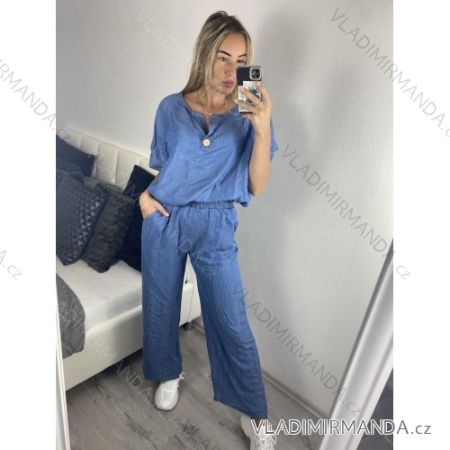 Damen Langarm Hoodie Kleid (S / M ONE SIZE) ITALIAN FASHION IMWA216095 -   dunkelblau -   42-44
