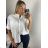Dress / Shirt Summer Women's Strip (uni sl) ITALIAN Fashion IM718953 XL/2XL white