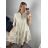Women's Elegant Lace Sleeveless Dress (S/M ONE SIZE) ITALIAN FASHION IMWGS231829 -   white -   M / L