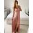 Women's Strapless Long Party Dress (S/M ONE SIZE) ITALIAN FASHION IMPSH2360055