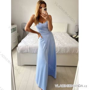 Šaty dlouhé elegantní na ramínka dámské (S/M ONE SIZE) ITALSKÁ MÓDA IMPSH246582/DU