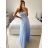 Women's Strapless Long Party Dress (S/M ONE SIZE) ITALIAN FASHION IMPSH2360055