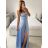 Women's Strapless Long Party Dress (S/M ONE SIZE) ITALIAN FASHION IMPSH2360055