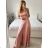 Women's Strapless Long Party Dress (S/M ONE SIZE) ITALIAN FASHION IMPSH2360055