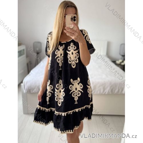 Women's T-Shirt Short Sleeve (S / M / L ONE SIZE) ITALIAN FASHION IMWC222158