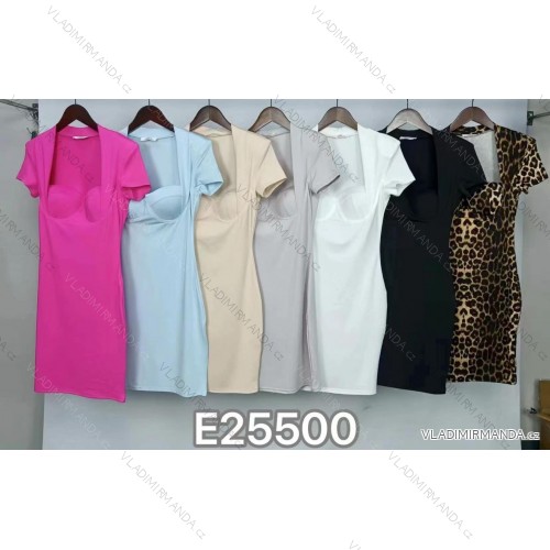 Dress with 3/4-sleeve ladies pocket (uni sl) ITALIAN Fashion IM3181746 -   black -   S / M