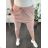 Šortky kraťasy baggy letní dámské (S/M ONE SIZE) ITALSKá MóDA IM2213458-2/DR starorůžová M/L
