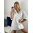 Short Sleeve Shirt Dress women (uni L-2XL) ITALIAN MODA IMS20002