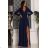 Trägerloses Partykleid aus Tüll für Damen (S/M/L ONE SIZE) ITALIAN FASHION IM923001 dunkelblau 44