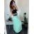 Women's Warm Long Sleeve Dress (L / XL ONE SIZE) ITALIAN FASHION IM421MIA Light blue S / M