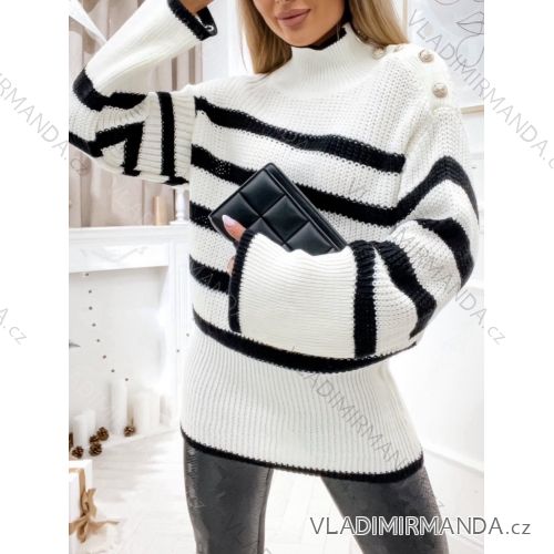 Svetr s rolákem dlouhý rukáv dámský (S/M/L ONE SIZE) ITALSKÁ MÓDA IMWGB24091