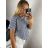 Tunic t-shirt short sleeve women's stripe (L/XL ONE SIZE) ITALIAN FASHION IM520202/DR