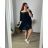 Women's Summer Lace Short Sleeve Dress (50/54 ONE SIZE) ITALIAN FASHION IMBM24058 52/54 black