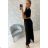 Women's Long Sleeve Hoodie Dress (S / M ONE SIZE) ITALIAN FASHION IMWA216095