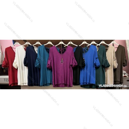 Tunic / blouse long sleeve women's oversized (3XL / 4XL ONE SIZE) ITALIAN FASHION IMWQ2191650