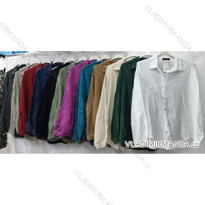 Women's Plus Size Long Sleeve Shirt (3XL/4XL ONE SIZE) ITALIAN FASHION IMWQ233259