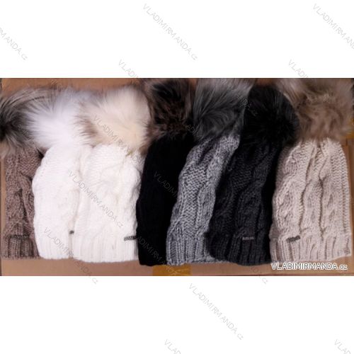Winter caps knitted with insulated fleece (uni) PAMAMI A00007