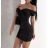Šaty krátké carmen elegantní dámské (S/M ONE SIZE) ITALSKÁ MÓDA IMPMD2420534a
