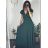 Summer short sleeve summer dress (S / M ONE SIZE) ITALIAN FASHION IMWY21019 black