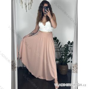 Sukně dlouhá dámská nadrozměr (46/48/50 ONE SIZE) ITALSKÁ MÓDA IMD24221