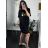 Women's Long Sleeve Shirt Dress (S/M/L ONE SIZE) ITALIAN FASHION IMC22658