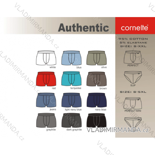 Boxerky pánské nadrozměrné (3xl-5xl) CORNETTE AUTHENTIC-PERFECT