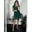 Women's Summer Chiffon Short Sleeve Dress (S/M ONE SIZE) ITALIAN FASHION IM323356