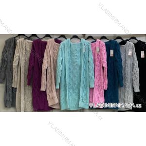 Cardigan pletený dlouhý rukáv dámský (S/M ONE SIZE) ITALSKÁ MÓDA IMC24360
