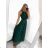 Women's Sleeveless Long Party Dress (S/M ONE SIZE) ITALIAN FASHION IMM24M156 -   beige -   S / M