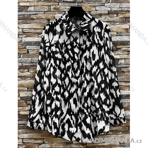 Košeľa dlhý rukáv dámska (S/M ONE SIZE) TALIANSKA MÓDA IMPES24JESSICA11