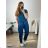 Nohavice  bavlněné dámske nadrozmer (XL/2X/3XL ONE SIZE) TALIANSKA MóDA IM42415009/DR -   tmavo modrá -   
2XL / 3XL