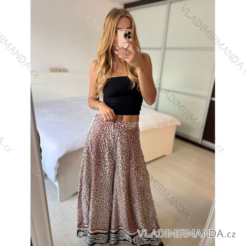 Nohavice dlhé letné dámske (S/M/L ONE SIZE) TALIANSKA MÓDA IMM24M9051