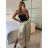 Nohavice harémky letné dlhé dámske (S/M ONE SIZE) TALIANSKA MÓDA IMM239535UN/DU tmavě modrá