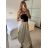 Nohavice harémky letné dlhé dámske (S/M ONE SIZE) TALIANSKA MÓDA IMM239535UN/DU tmavě modrá