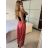 Nohavice harémky letné dlhé dámske (S/M ONE SIZE) TALIANSKA MÓDA IMM239535UN/DU tmavě modrá