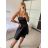 Šaty elegantní společenské na ramínka dámské Lolita (XS/S ONE SIZE) ITALSKá MóDA IM322461