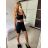 Souprava kraťasy a croptop na ramínka dámská (S/M ONE SIZE) ITALSKÁ MÓDA IMPMD243725