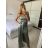 Šaty dlouhé elegantní společenské na ramínka dámské (S/M/L ONE SIZE) ITALSKÁ MÓDA IMPBB23B23376