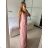 Šaty elegantní společenské na ramínka dámské (S/M ONE SIZE) ITALSKÁ MÓDA IM321608