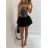 Women's Elegant Belt Long Sleeve Dress (S/M ONE SIZE) ITALIAN FASHION IMM23UN6139