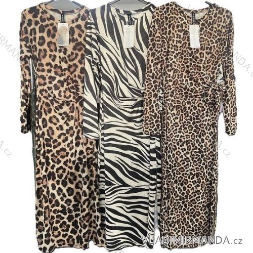 Women's Elegant Belt Long Sleeve Dress (S/M ONE SIZE) ITALIAN FASHION IMM23UN6139