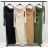 Women's Elegant Belt Long Sleeve Dress (S/M ONE SIZE) ITALIAN FASHION IMM23UN6139