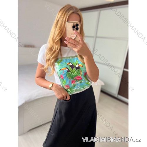 T-shirt short sleeve women (UNI S-M) ITALIAN FASHION IMM20330 -   white -   S / M