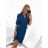Šaty košilové oversize krátký rukáv dámské (S/M/L ONE SIZE) ITALSKÁ MÓDA IM424538