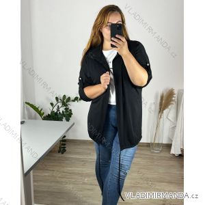 Cardigan dlhý rukáv dámsky nadrozmer (54/56 ONE SIZE) TALIANSKA MÓDA IMWQ24295