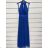 Women's Sleeveless Long Party Dress (S/M ONE SIZE) ITALIAN FASHION IMM24M156 -   beige -   S / M